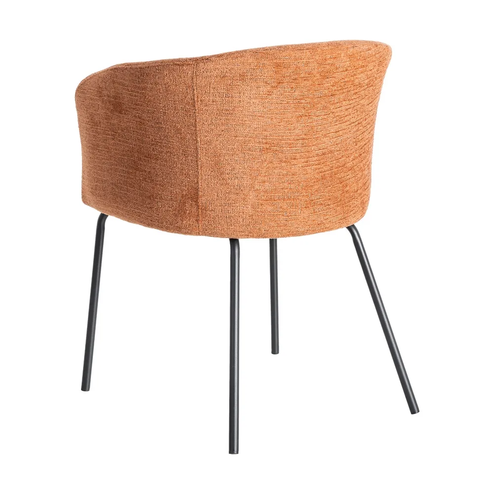Sedia soggiorno zucca in tessuto e struttura in metallo 61 x 56 x 77,50 cm - immagine 6