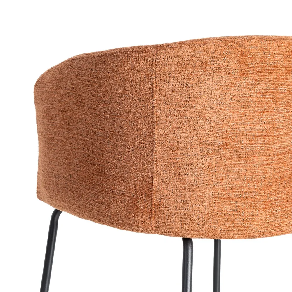 Sedia soggiorno zucca in tessuto e struttura in metallo 61 x 56 x 77,50 cm - immagine 7
