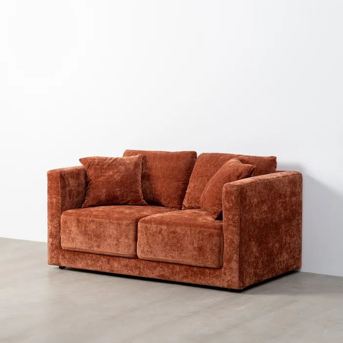 DIVANO 2 POSTI TILE TESSUTO-LEGNO 165 X 96 X 86 CM - 615450