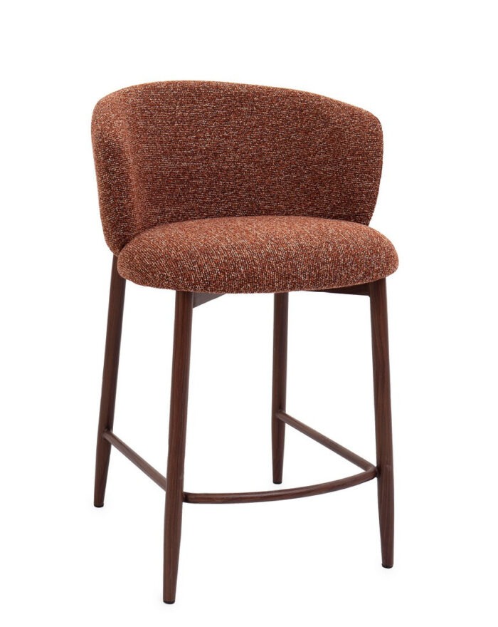 SGABELLO CUCINA AMALIA NOCE/TERRACOTTA - ANDREA BIZZOTTO - 0733608