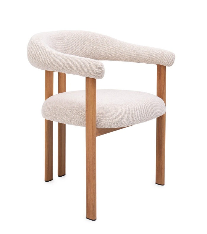 SEDIA C-BR GIUDITTA NATURALE/LINO - ANDREA BIZZOTTO - 0733611