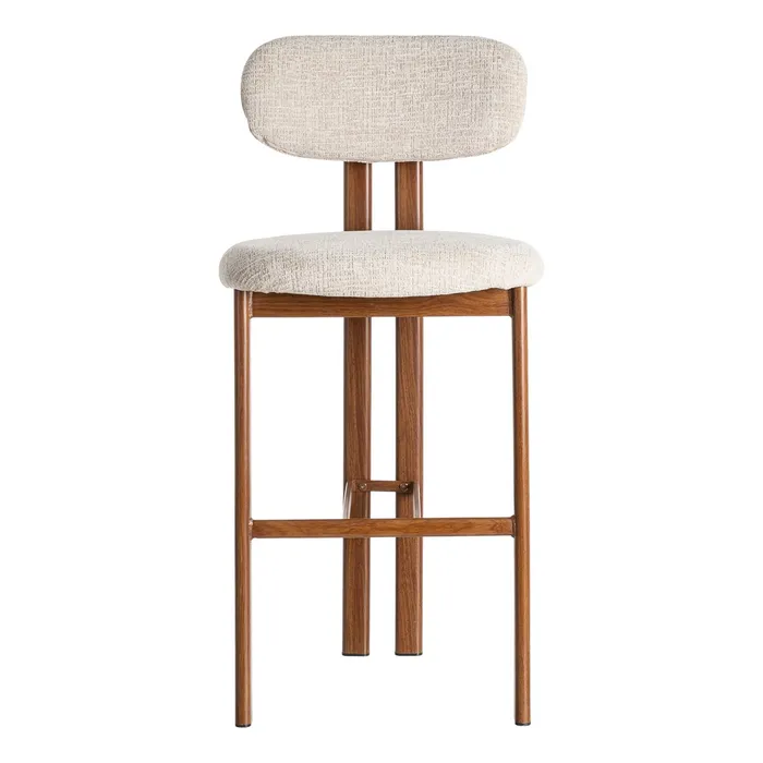 SGABELLO 75CM BEIGE TESSUTO-METALLO 50x47x109 cm - immagine 3