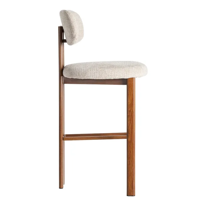 SGABELLO 75CM BEIGE TESSUTO-METALLO 50x47x109 cm - immagine 4