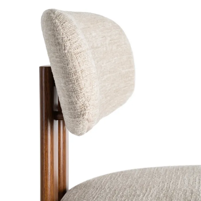 SGABELLO 75CM BEIGE TESSUTO-METALLO 50x47x109 cm - immagine 7