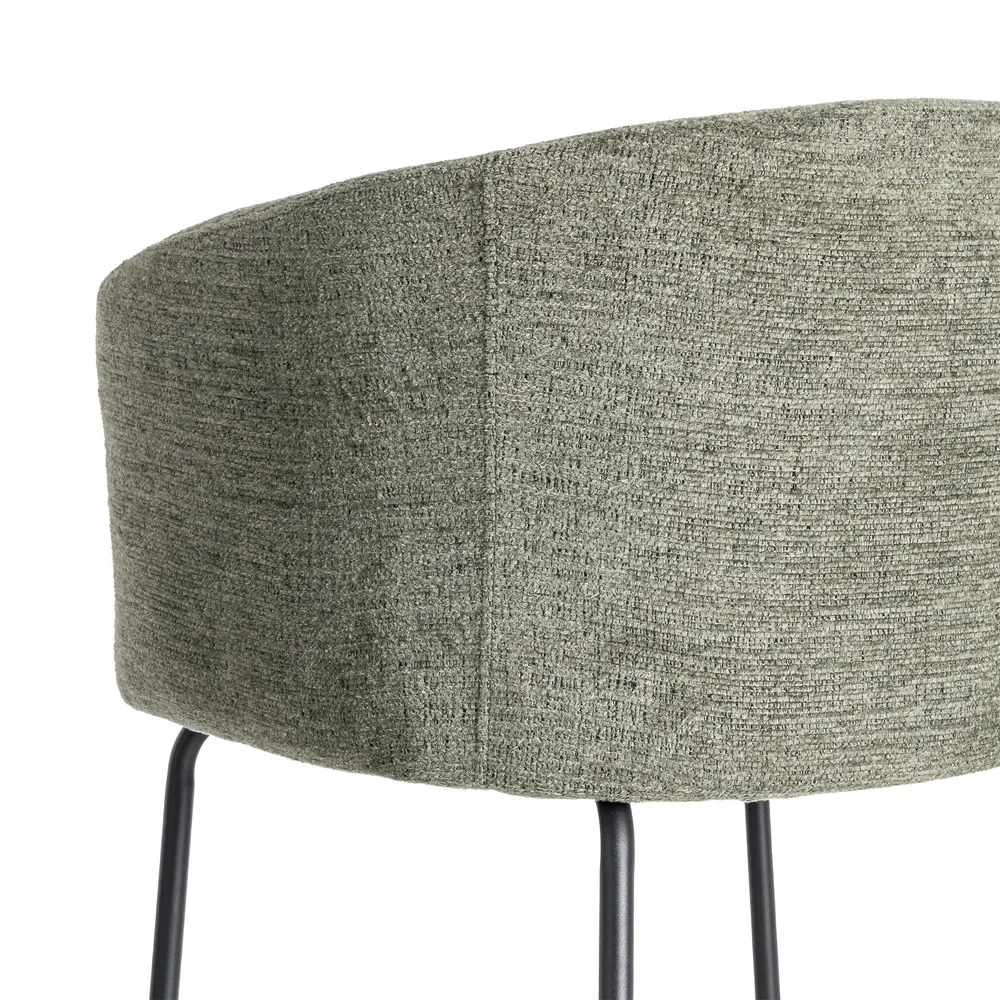 SEDIA VERDE TESSUTO-METALLO SOGGIORNO 60,50 X 55 X 78,50 CM - immagine 7