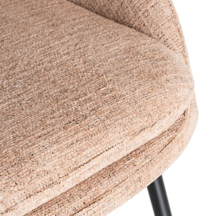 Sedia contract rosa in tessuto e struttura in metallo 67,50 x 47 x 79,50 cm - immagine 10