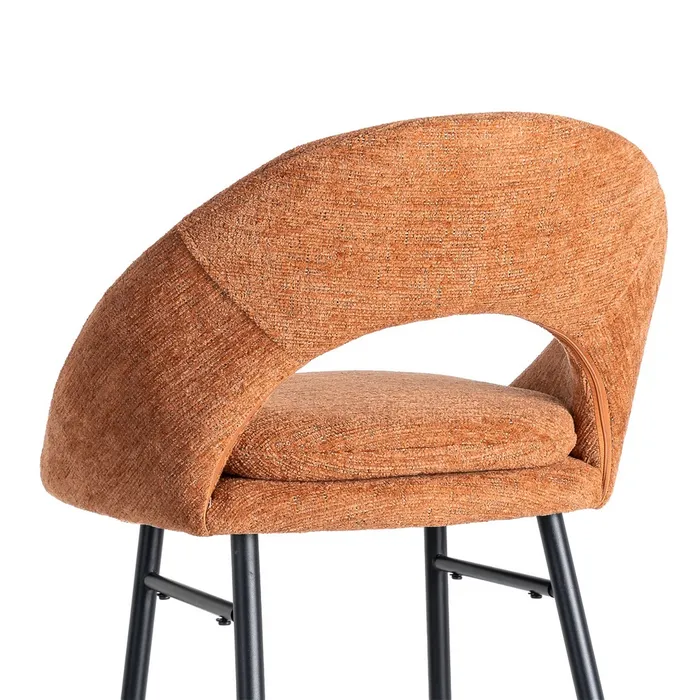 Sgabello contract zucca in tessuto e struttura in metallo 53 x 48 x 100 cm - immagine 6