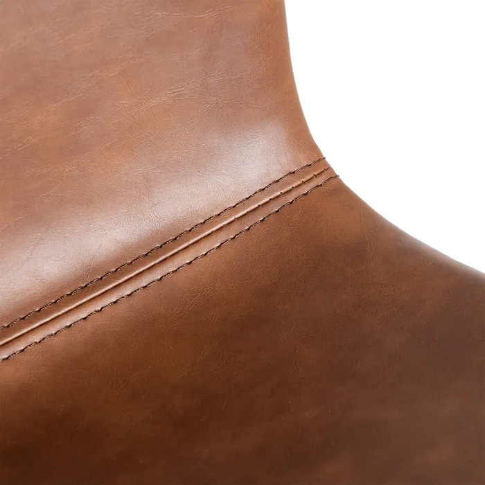 SEDIA IN METALLO MARRONE - SIMILPELLE 45 X 47 X 81 CM - immagine 8