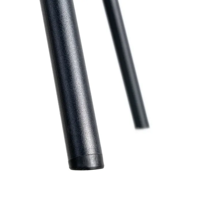 SEDIA IN METALLO NERO / SIMILPELLE 53x51,50x76 cm - immagine 11