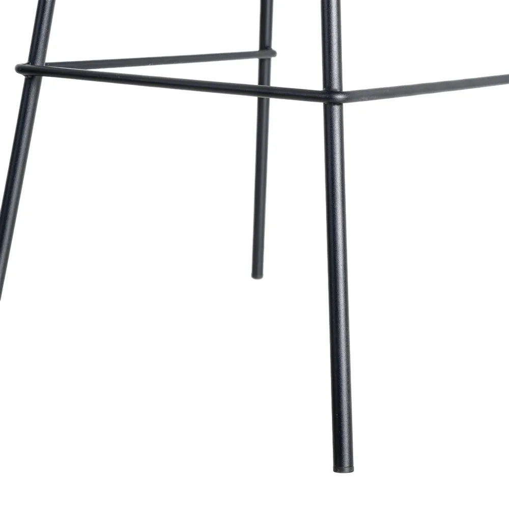 SGABELLO IN METALLO MARRONE / SIMILPELLE 44,50x48,5x93,50 CM - immagine 8