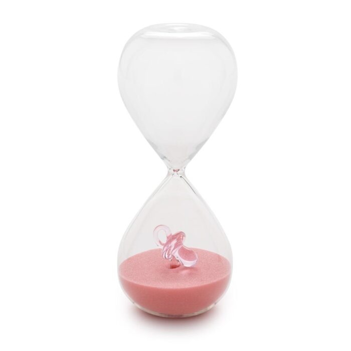 BOMBONIERA CLESSIDRA BIMBA SABBIA ROSA TREASURE -  D18924           HENRIETTE