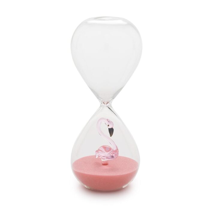 BOMBONIERA - CLESSIDRA FENICOTTERO SABBIA ROSA TREASURE - HENRIETTE - D18927
