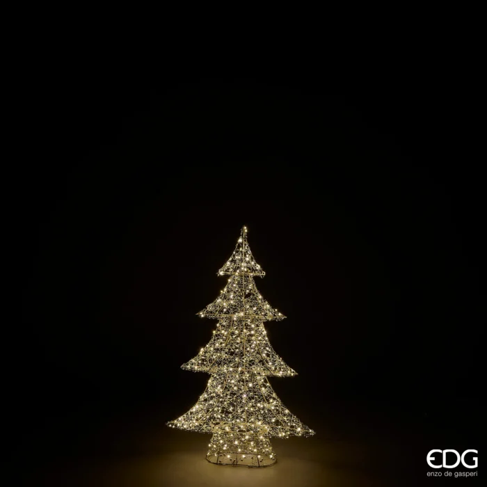 EDG - Albero Pearls Light Gold 80 cm con 500 LED integrati - NATALE 2025