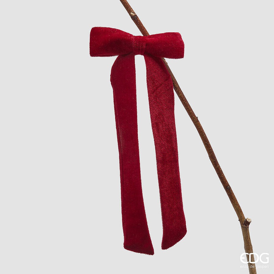 FIOCCO DI VELLUTO CLIP BURGUNDY