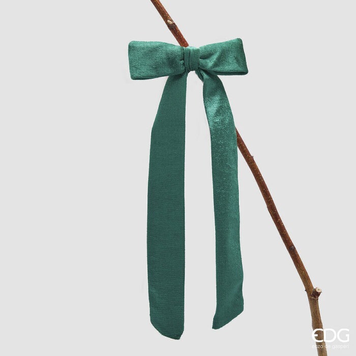 FIOCCO VELLUTO CLIP VERDE