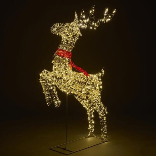 EDG - Decoro Renna con Fiocco 119 cm con 960 LED integrati - NATALE 2025