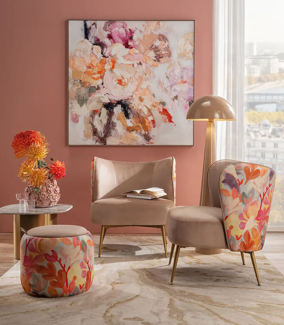 L’Oca Nera – Quadro con cornice bouquet di fiori – 100×100 cm - immagine 3
