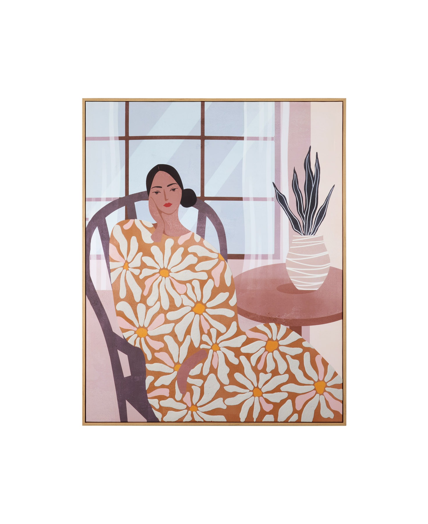 QUADRO CON CORNICE 80×100 cm – 1Q308 L’OCA NERA