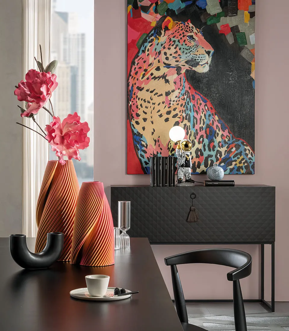 L'Oca Nera - Quadro con cornice Leopardo 100x140 cm - immagine 2