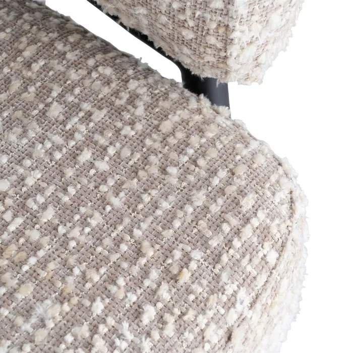 Poltrona Beige – tessuto / metallo 71x70x75 cm - immagine 9