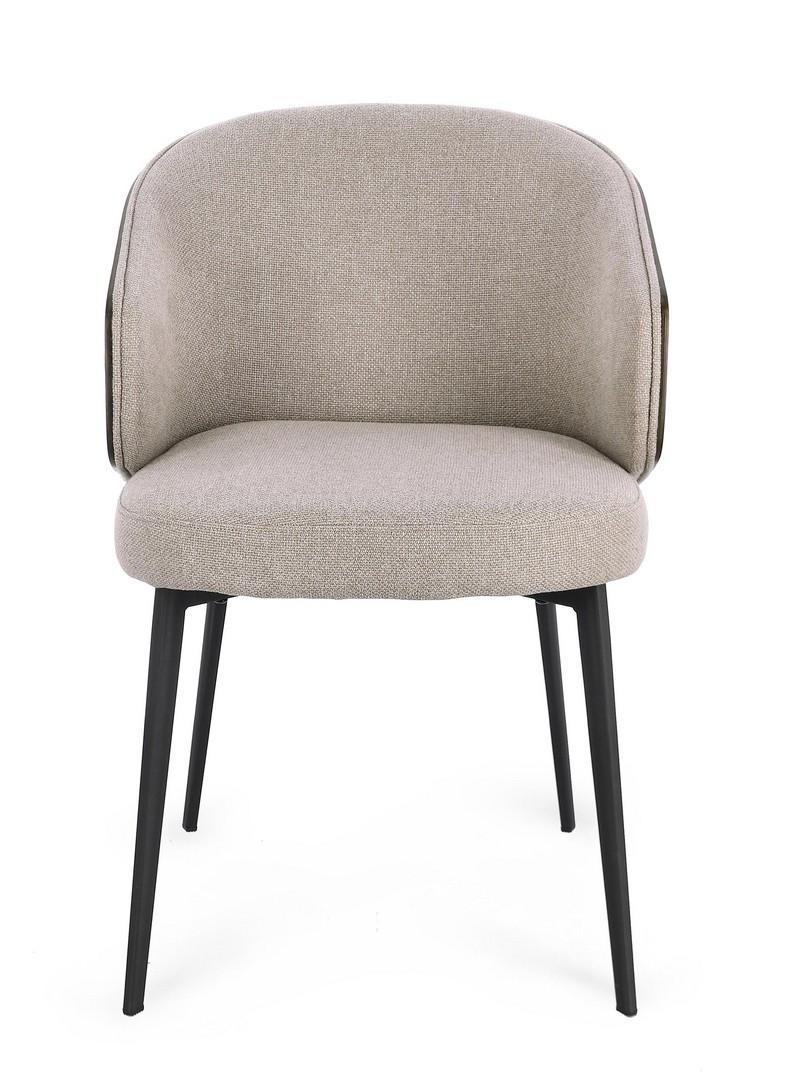 Bizzotto- Sedia Kinsley Dark con bracciolo 52x62,5x78 cm - immagine 3