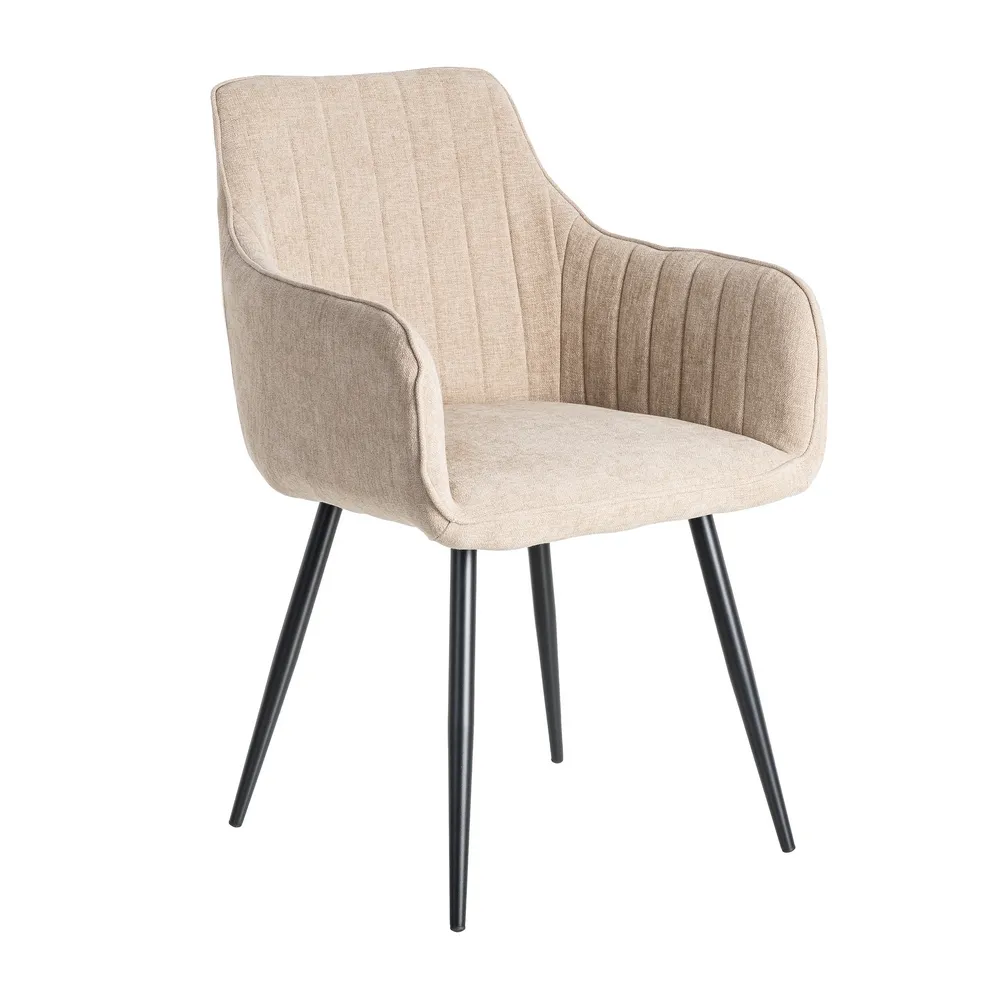 Sedia Beige - Tessuto / Metallo Contract 55x84 cm - immagine 2
