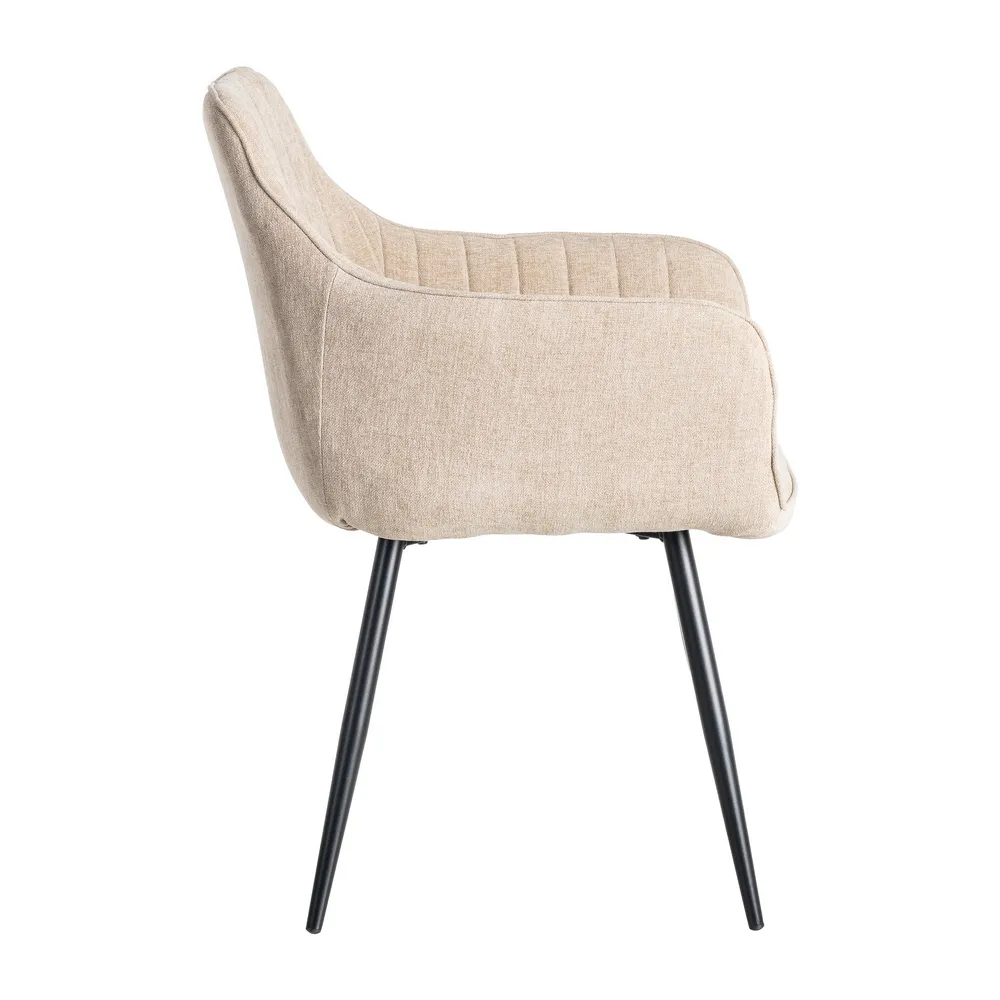 Sedia Beige - Tessuto / Metallo Contract 55x84 cm - immagine 4
