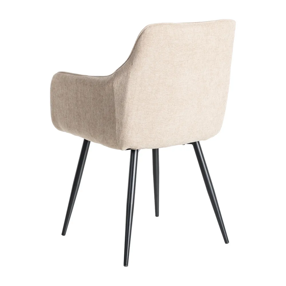 Sedia Beige - Tessuto / Metallo Contract 55x84 cm - immagine 5