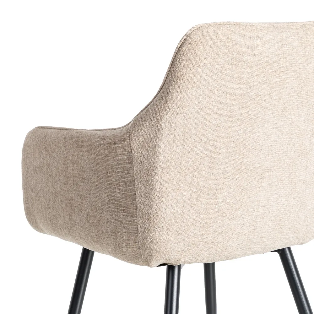 Sedia Beige - Tessuto / Metallo Contract 55x84 cm - immagine 6
