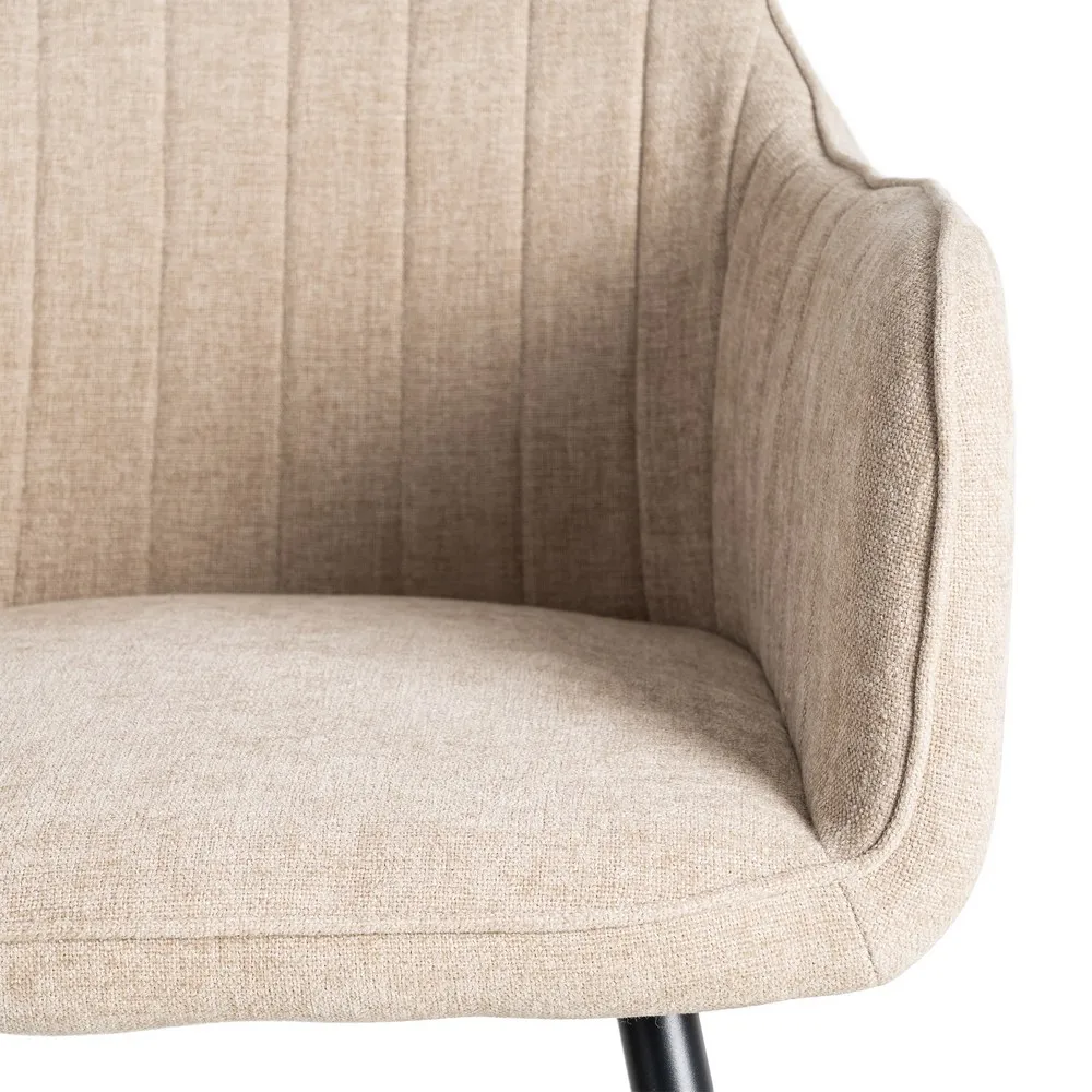 Sedia Beige - Tessuto / Metallo Contract 55x84 cm - immagine 8