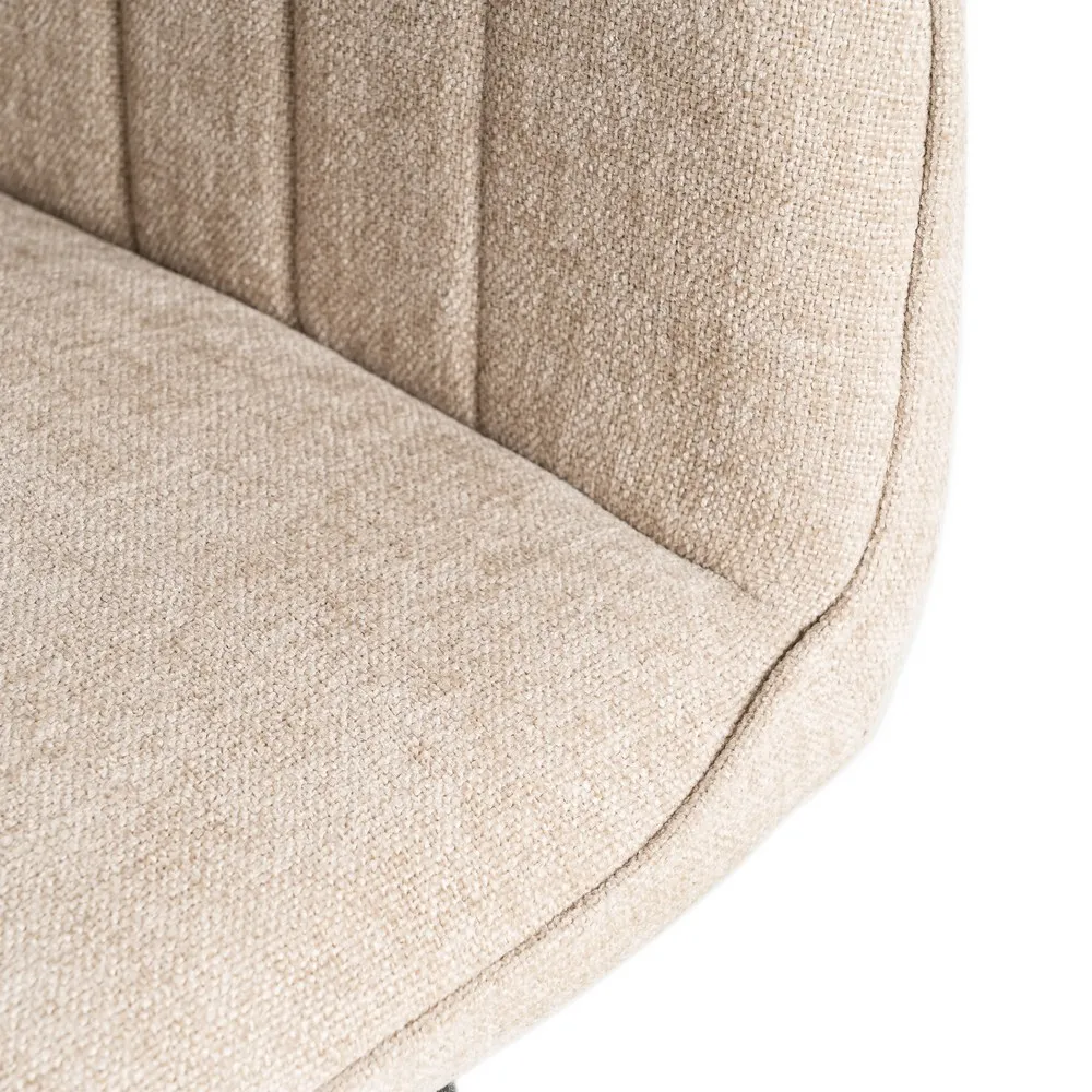 Sedia Beige - Tessuto / Metallo Contract 55x84 cm - immagine 9