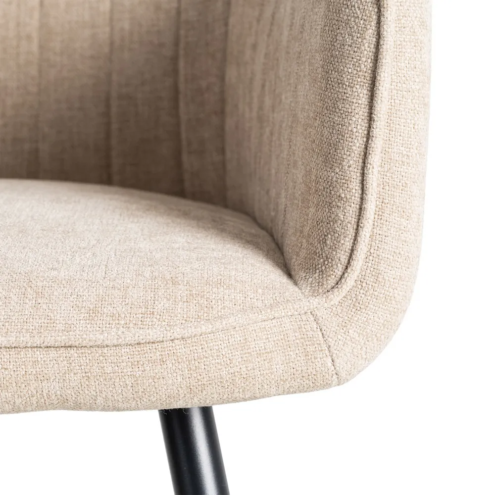 Sedia Beige - Tessuto / Metallo Contract 55x84 cm - immagine 10