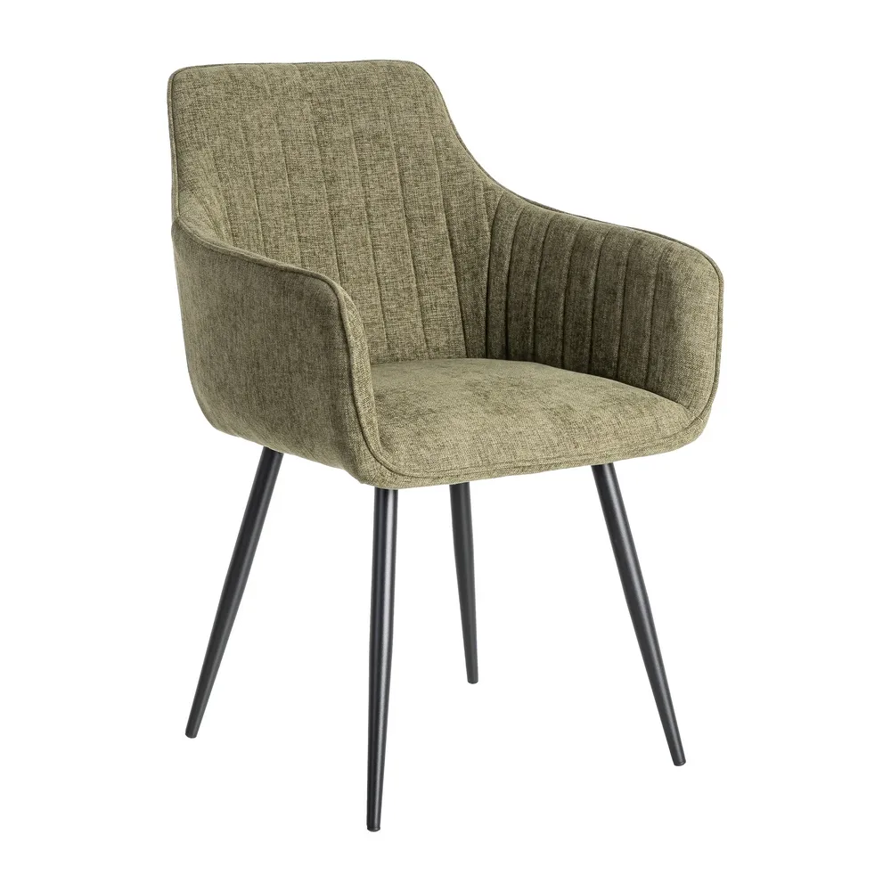 Sedia verde tessuto/metallo 55x84 cm - immagine 4