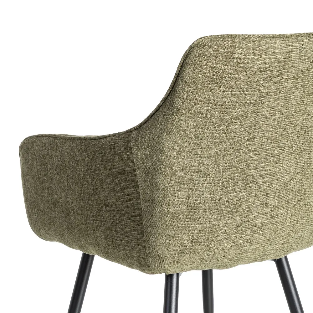Sedia verde tessuto/metallo 55x84 cm - immagine 5