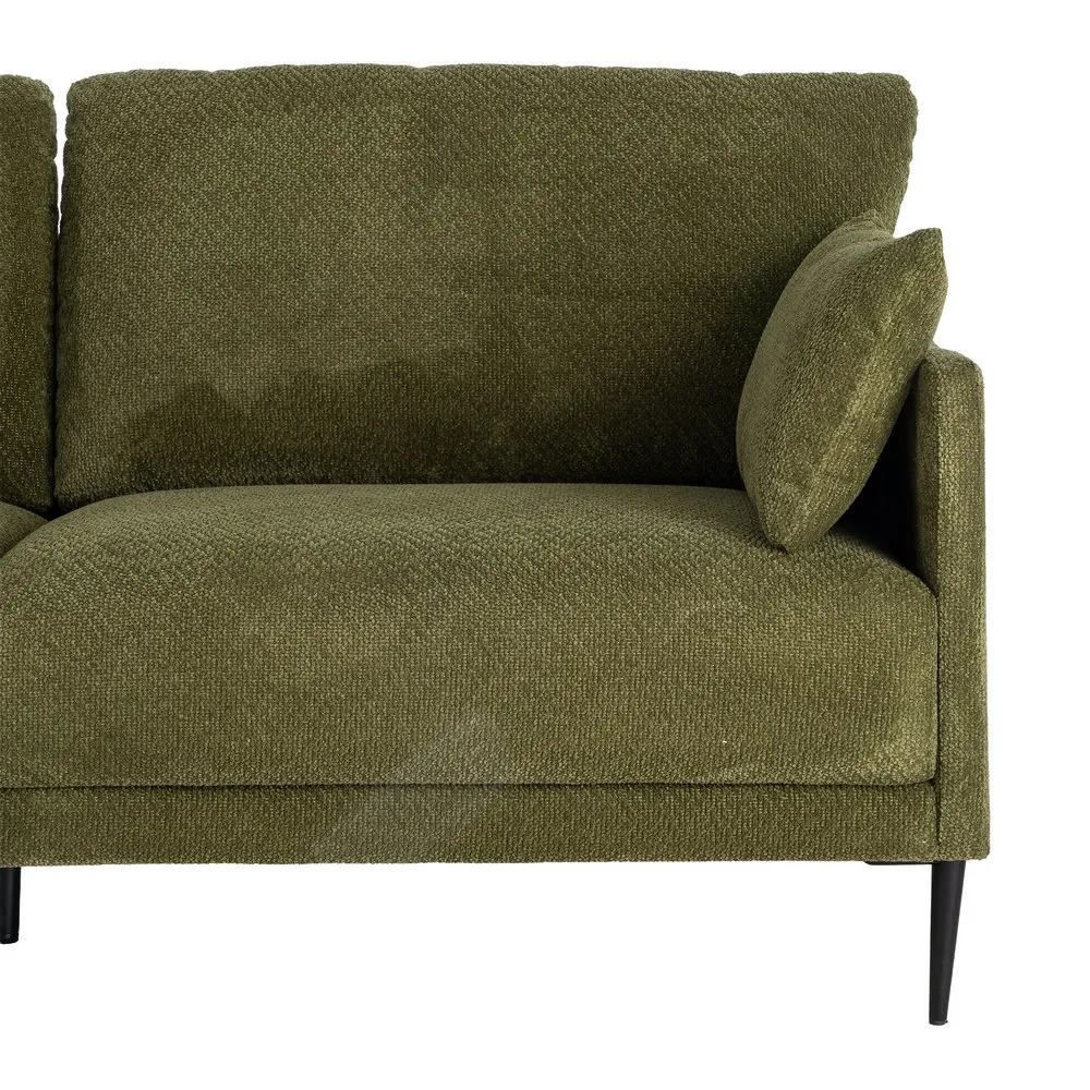 Divano Verde soggiorno - Tessuto 191x80x88 cm - immagine 6
