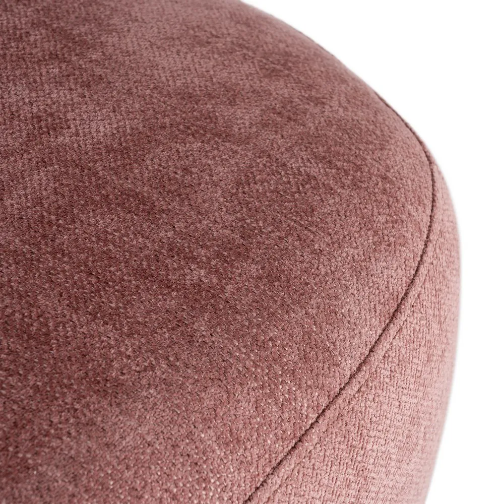 Poltrona girevole Rosa - tessuto / legno 73x68x74 cm - immagine 8