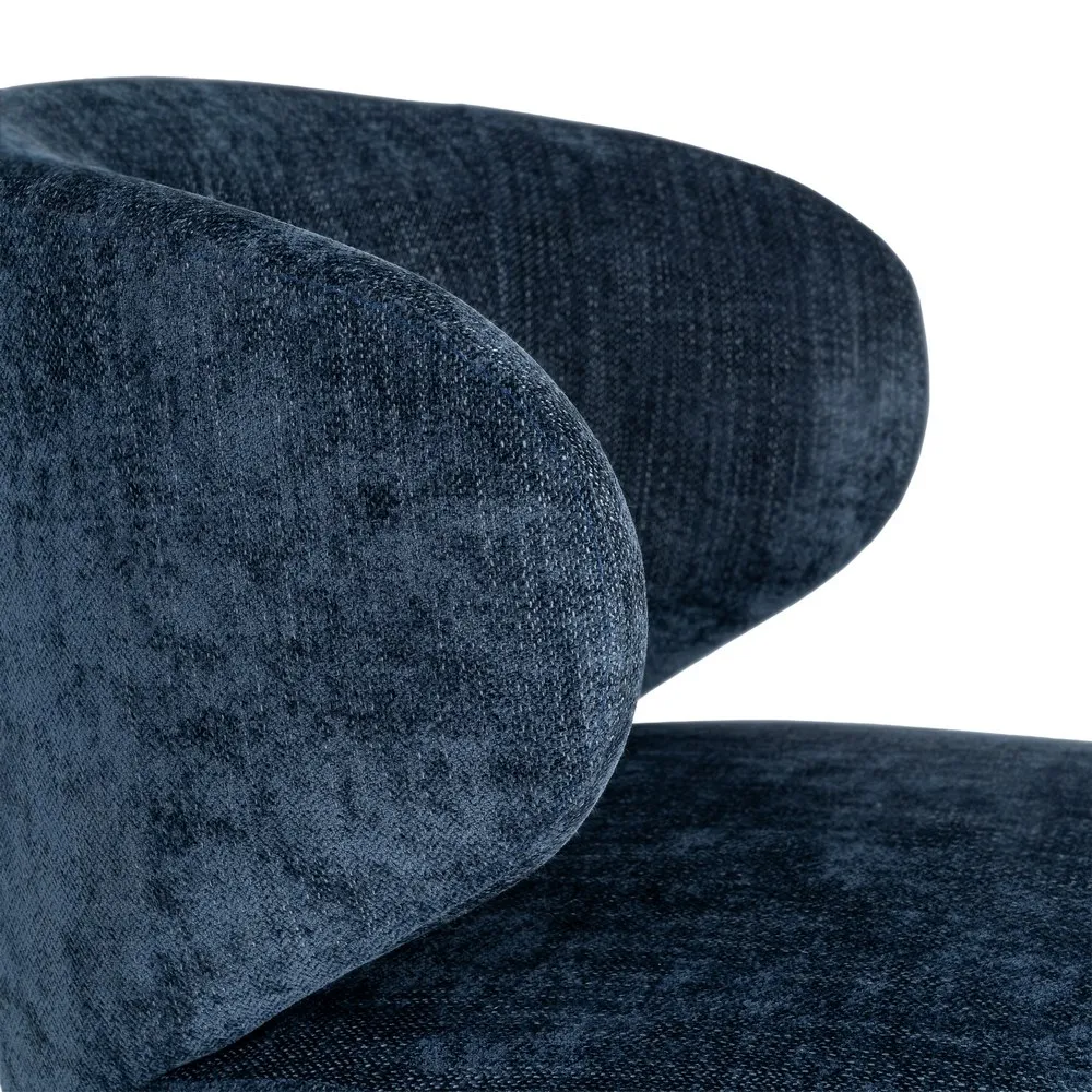 Poltrona girevole Azul - tessuto / legno 73x68x74 cm - immagine 2
