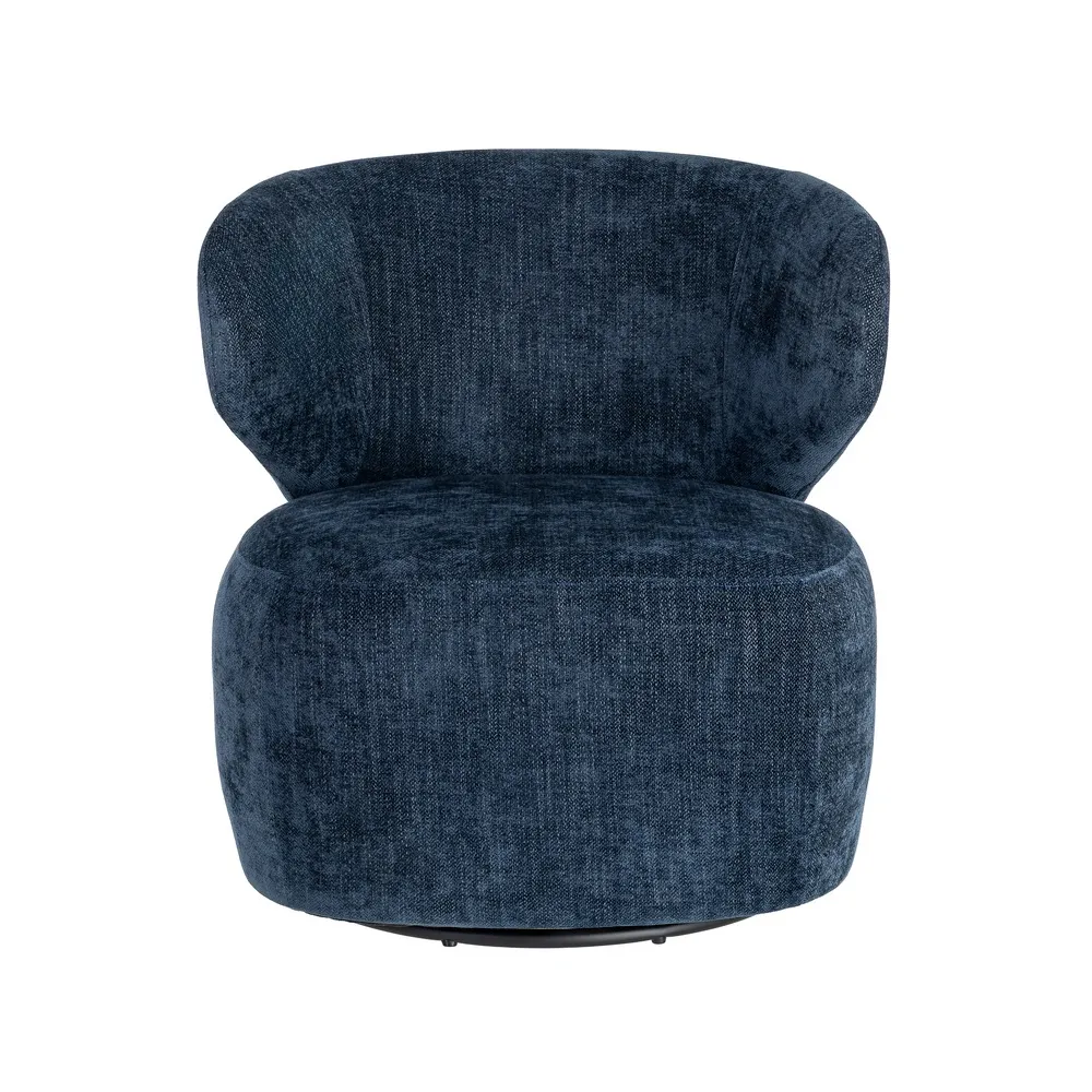 Poltrona girevole Azul - tessuto / legno 73x68x74 cm - immagine 7