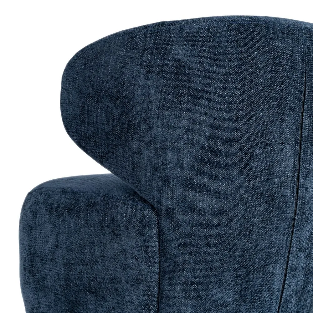 Poltrona girevole Azul - tessuto / legno 73x68x74 cm - immagine 9