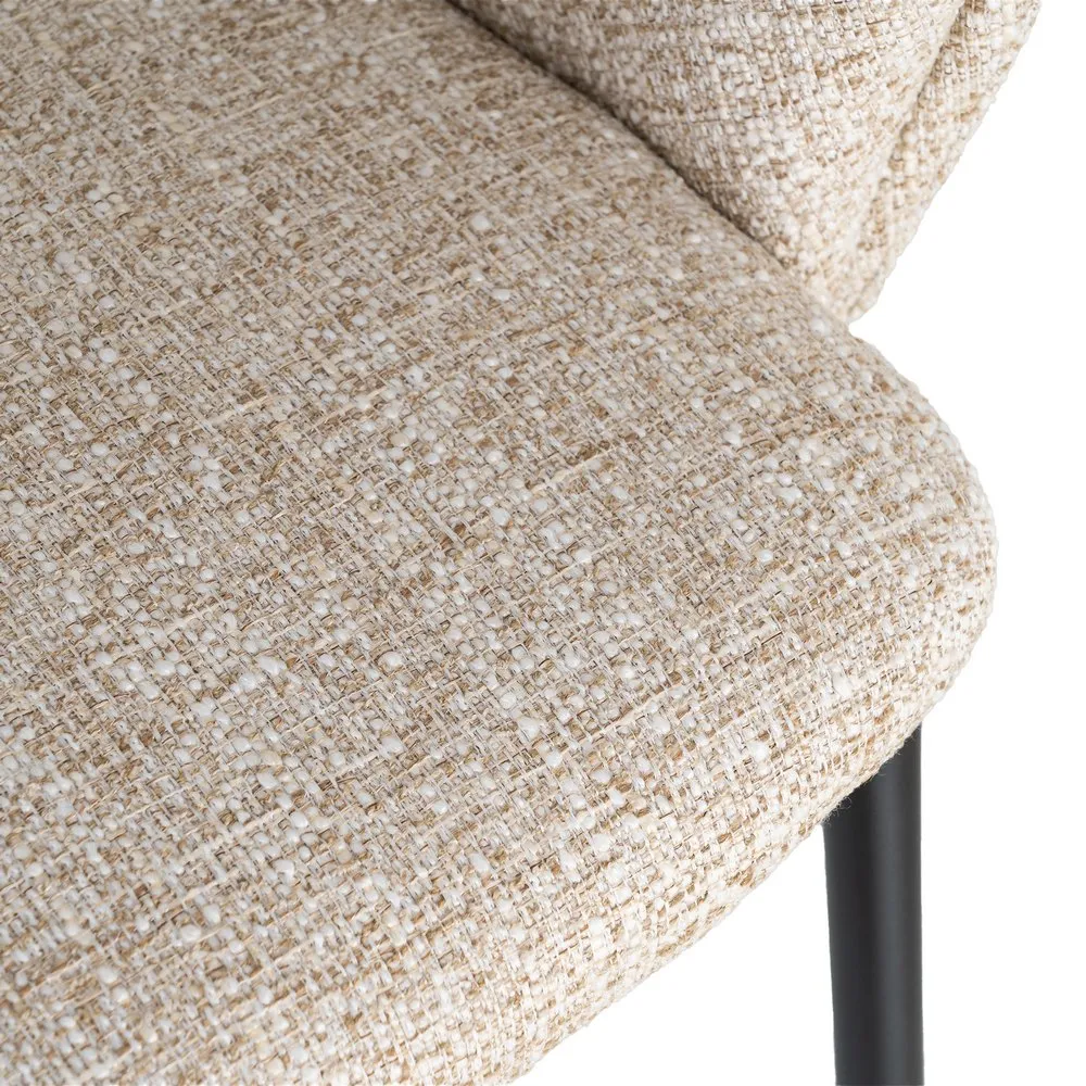 Poltroncina Beige - Tessuto / Metallo 59x61x82 cm - immagine 8