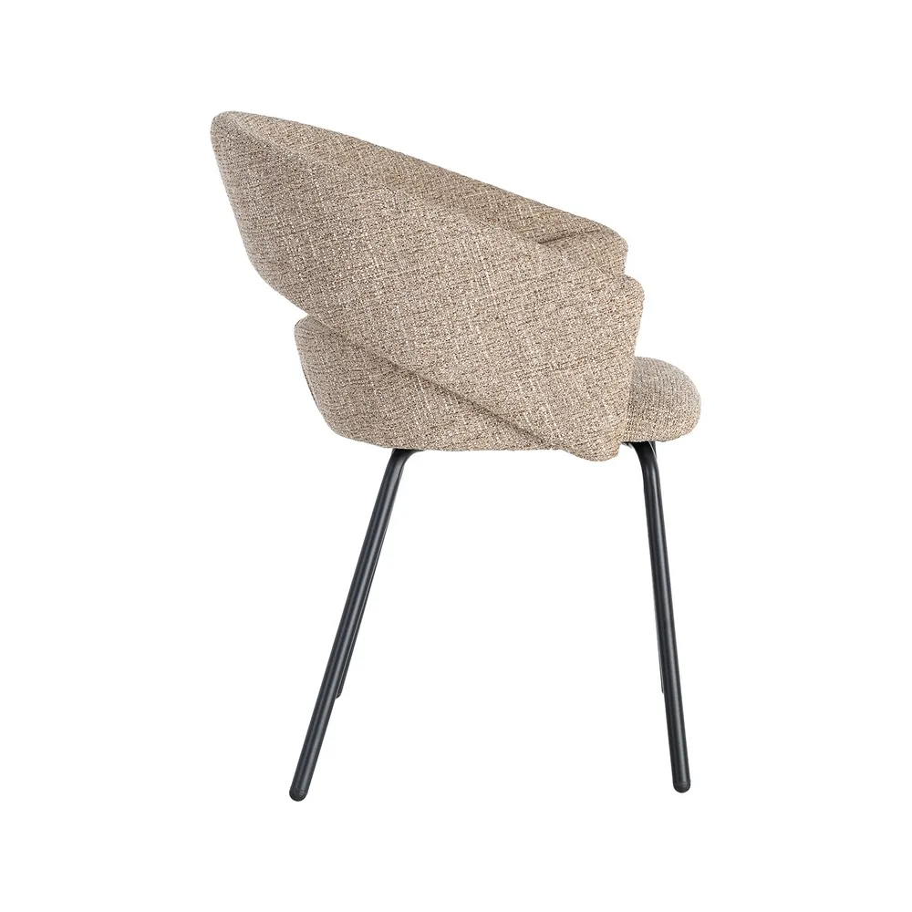 Poltroncina Taupe Old - Tessuto / Metallo 59x61x82 cm - immagine 4