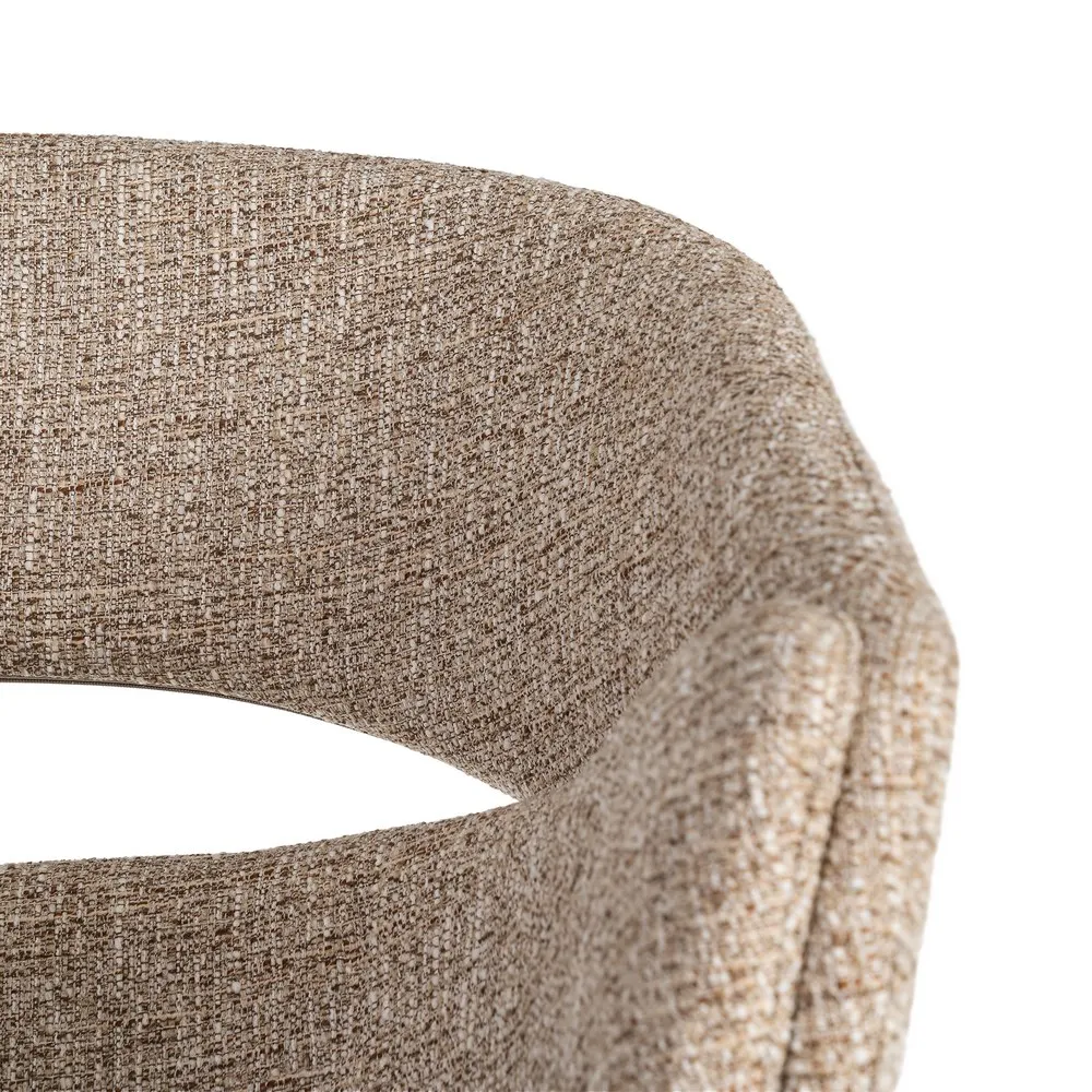 Poltroncina Taupe Old - Tessuto / Metallo 59x61x82 cm - immagine 5