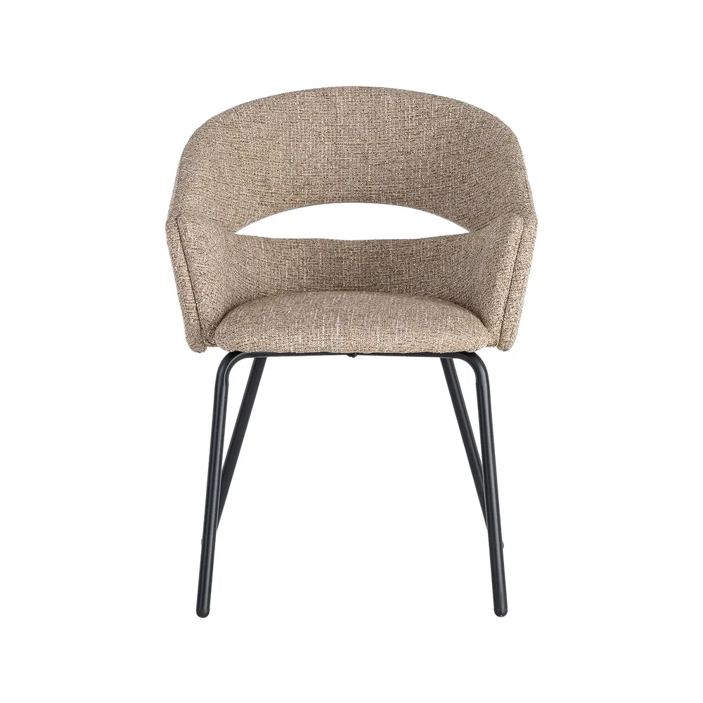 Poltroncina Taupe Old - Tessuto / Metallo 59x61x82 cm - immagine 7