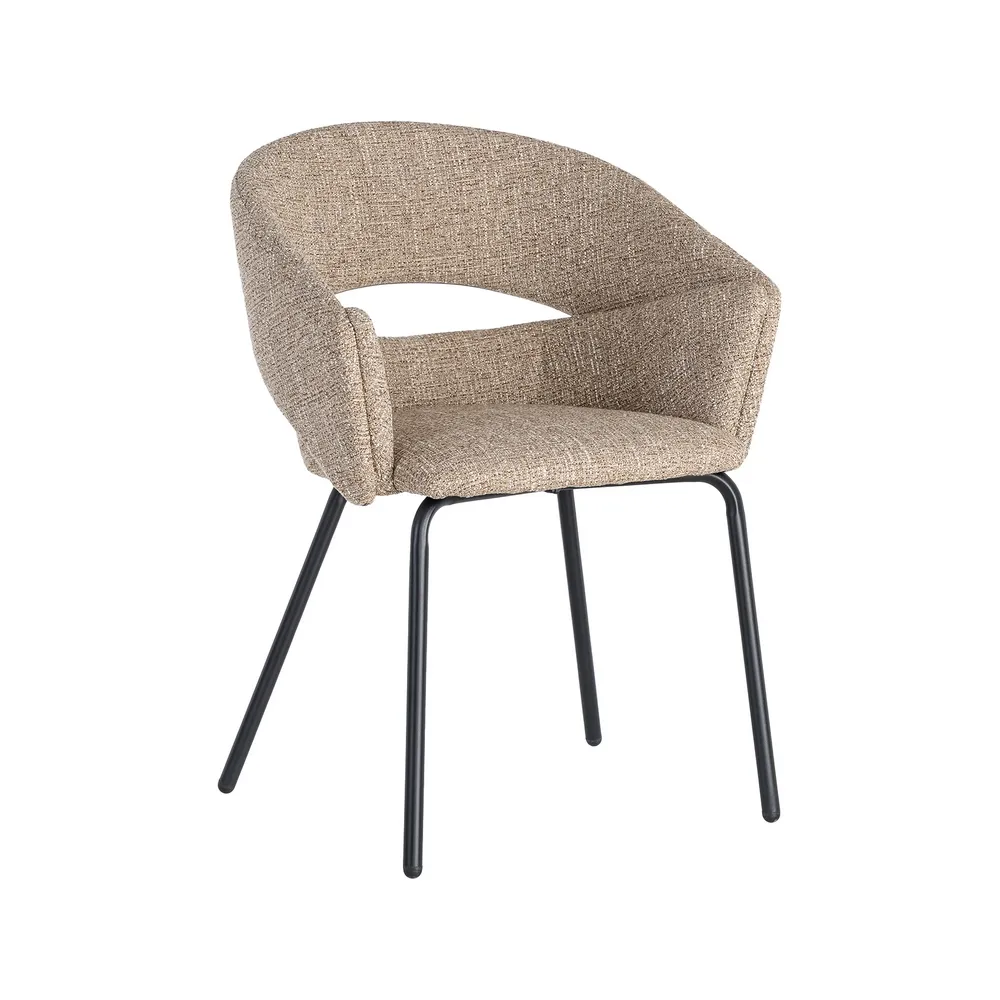 Poltroncina Taupe Old - Tessuto / Metallo 59x61x82 cm - immagine 9