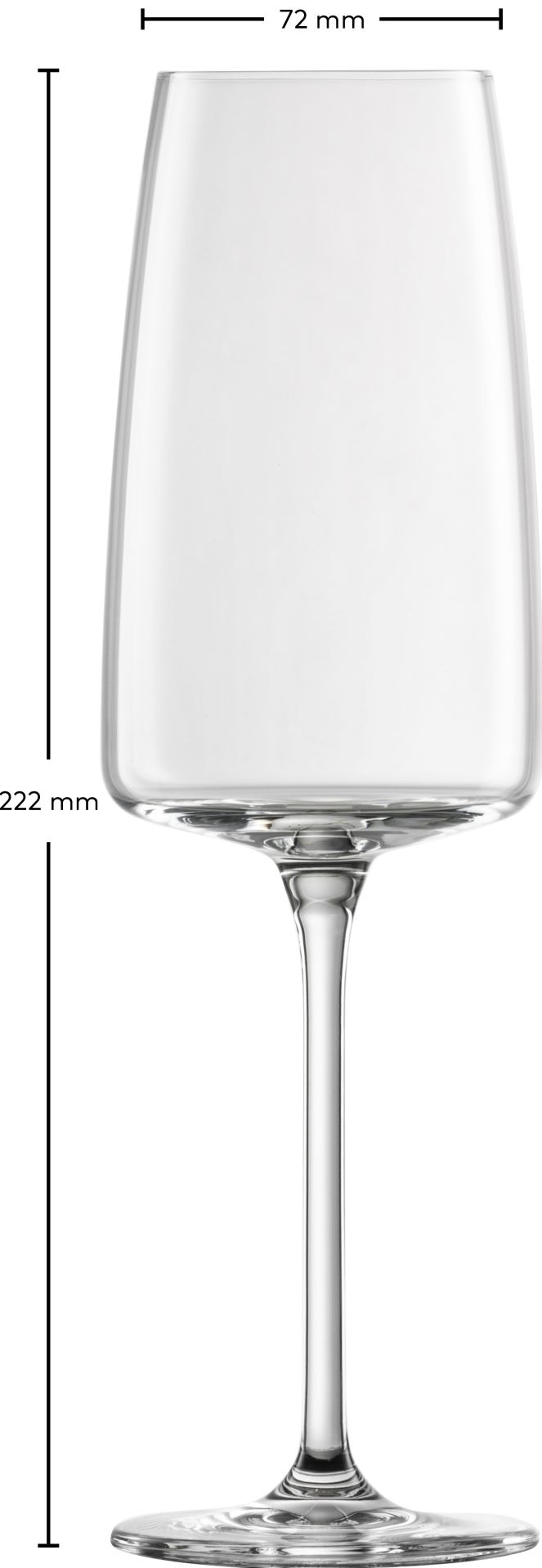 Zwiesel Glas - set 6 Bicchiere champagne Vivid Senses cristallo Ø 7,2 cm - immagine 5