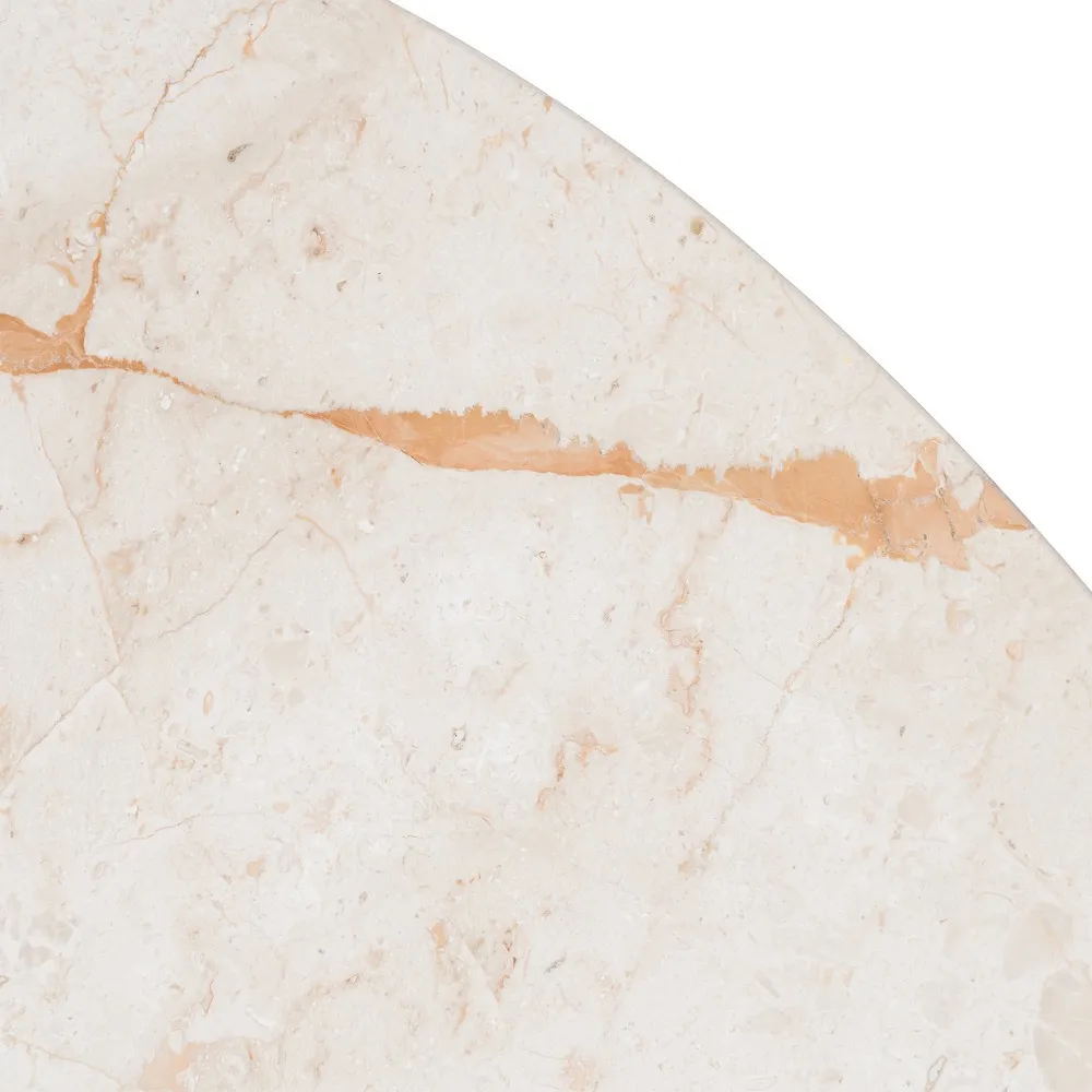 Tavolo da pranzo Soggiorno - marmo / legno di mango 120x120x77 cm - immagine 8
