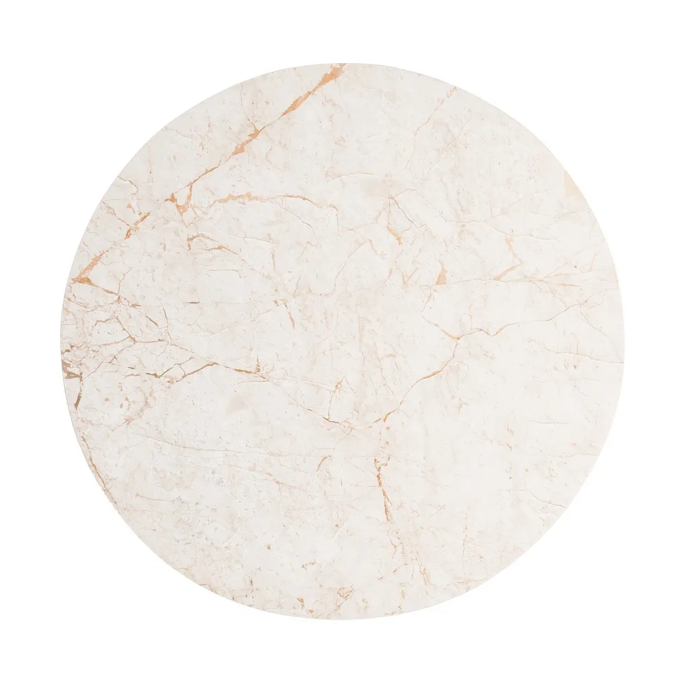 Tavolo da pranzo Soggiorno - marmo / legno di mango 120x120x77 cm - immagine 9