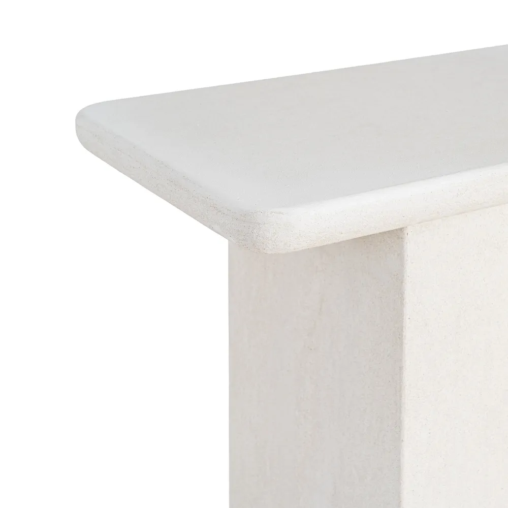 Consolle Bianca - Legno MDF - 80 x 35 x 80h cm - immagine 4