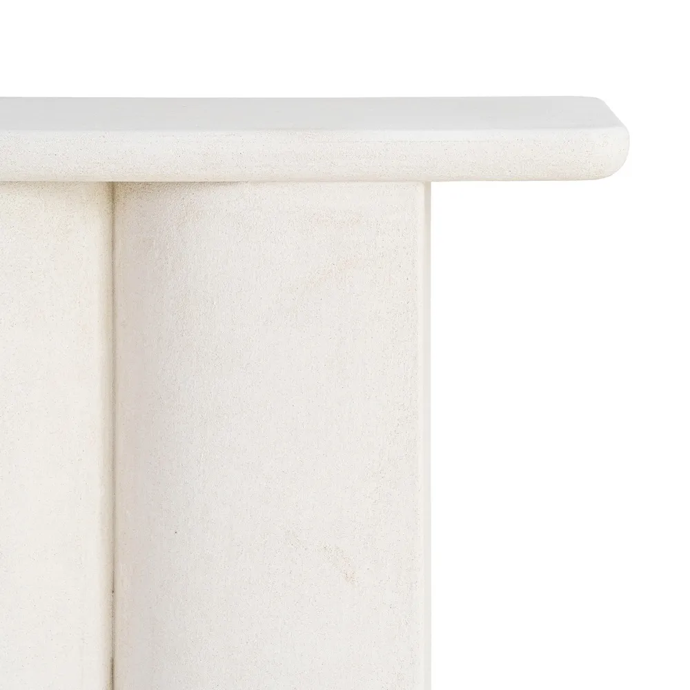 Consolle Bianca - Legno MDF - 80 x 35 x 80h cm - immagine 7
