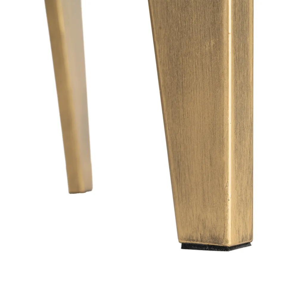 Tavolino da Caffè Oro Antico - metallo Ø79 x 37,5h cm - immagine 6